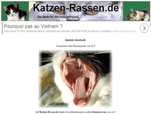 Tablet Screenshot of katzen-rassen.de